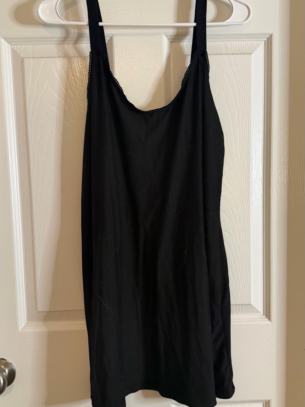 Secret Treasures Black Slip Mini Dress